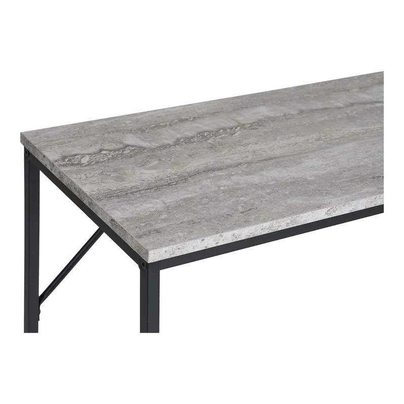 Konsola MEBLIVA Vita Loftowa, Trawertyn/Czarna - 110 cm