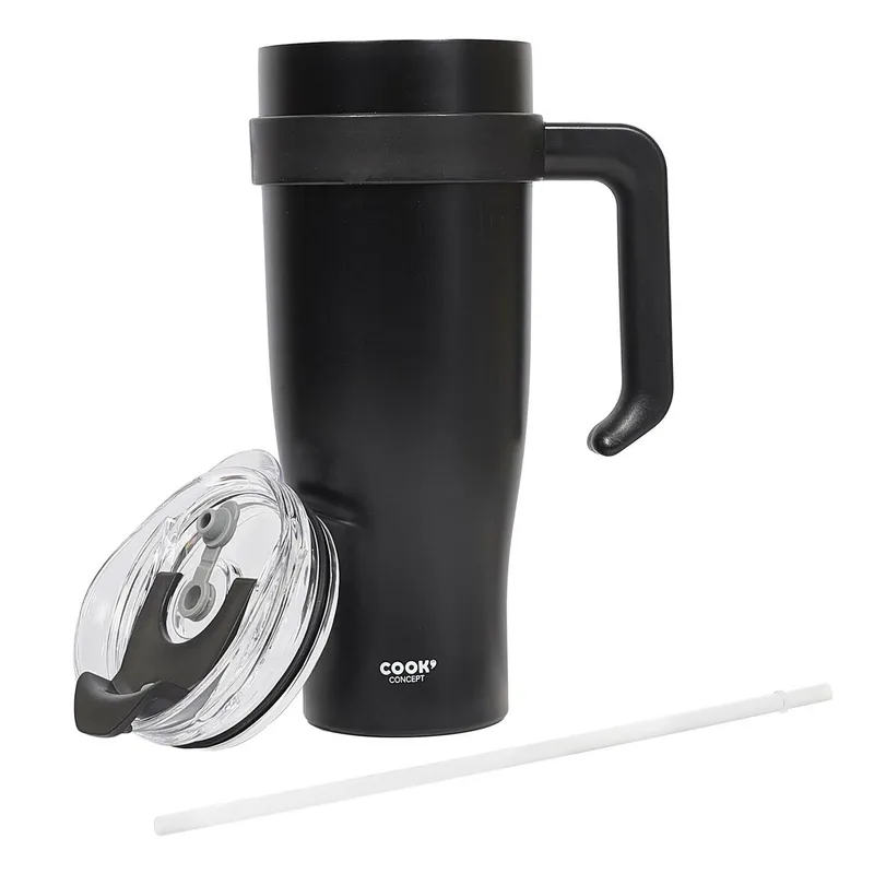 Kubek Termiczny MEBLIVA Miami Classic, Stal Nierdzewna 1200 ml - Czarny