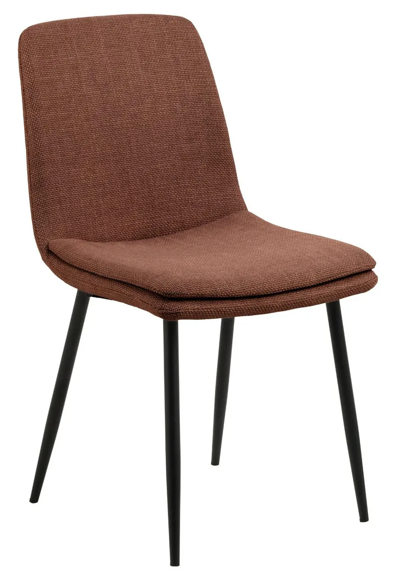 Krzesło MEBLIVA Becca Tapicerowane, Tkanina Boucle - Terracotta