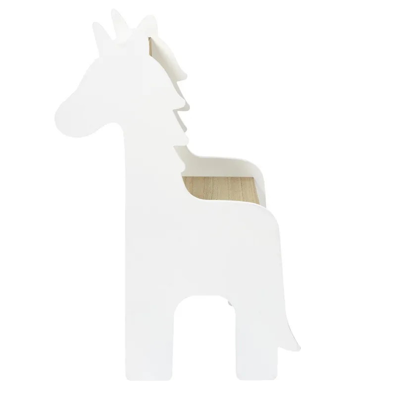 Krzesło Dziecięce MEBLIVA Unicorn MDF, Nowoczesne - Białe
