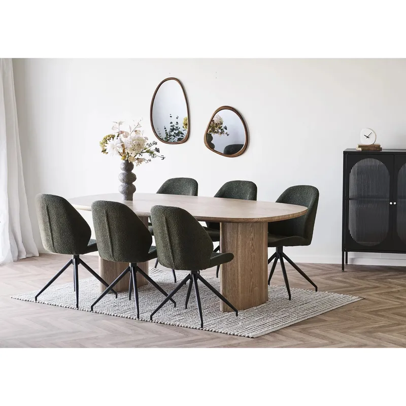 Lustro MEBLIVA Luxon Nieregularne 44x47 cm - Brązowe