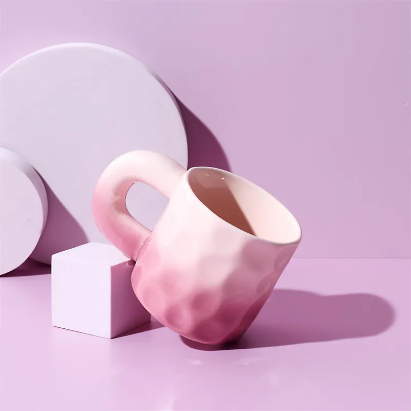 Kubek MEBLIVA Chubby Ceramiczny 330ml - Różowy
