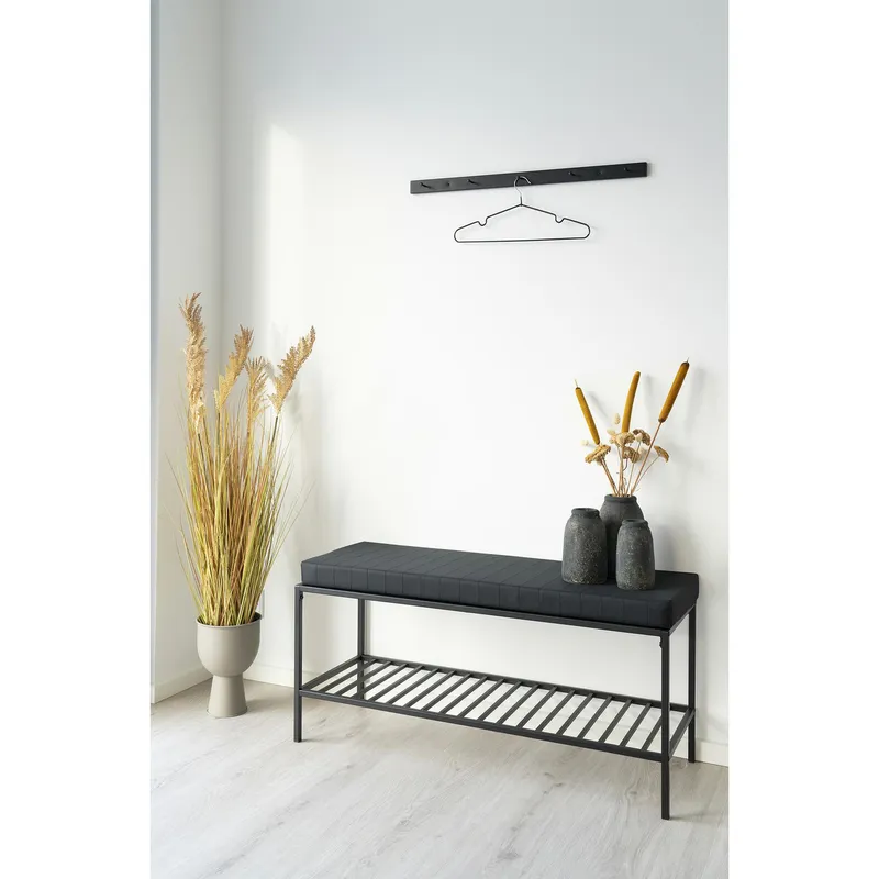 Wieszaki Do Szafy MEBLIVA Messa Metal 41cm Nowoczesne - Czarny