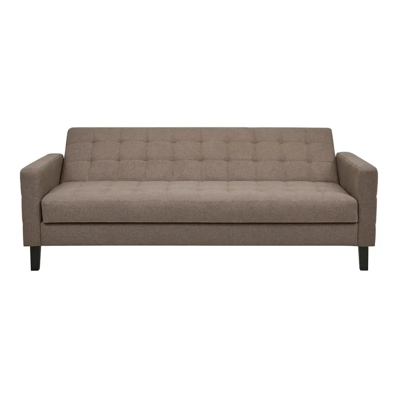 Sofa Rozkładana MEBLIVA Milton, Poliester Aksamitny, 204 cm - Szary