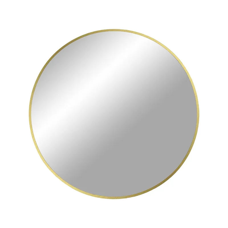 Lustro MEBLIVA Madrid Okrągłe 60cm, Aluminiowa Rama - Złote