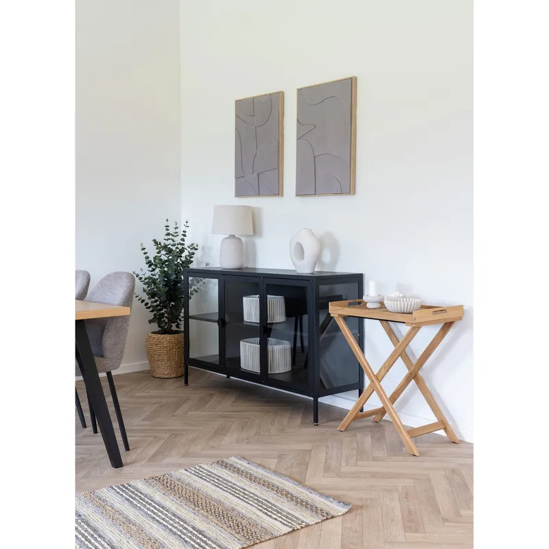 Stolik Kawowy MEBLIVA Ronda Drewniany 60x40cm - Naturalny