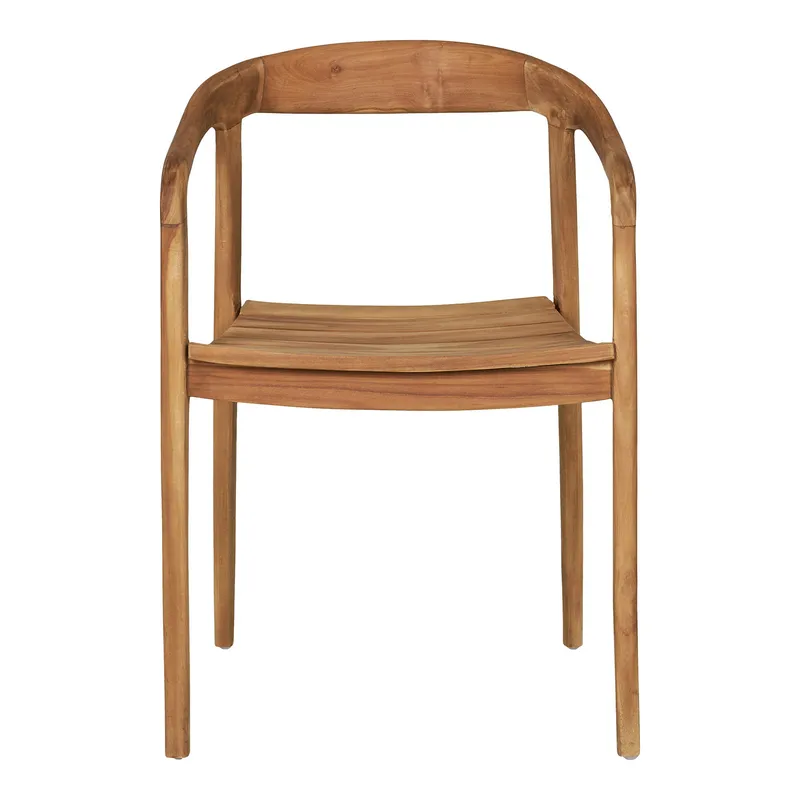 Krzesło MEBLIVA Otero Tekowe Naturalne, Rustykalny Design - Naturalny
