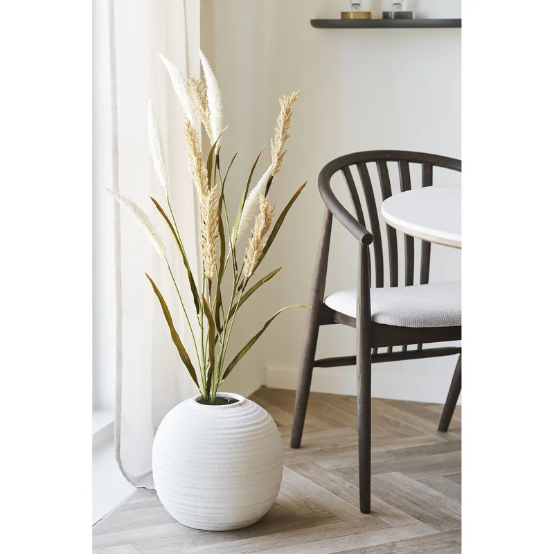 Wazon Glob MEBLIVA Ceramiczny, Nowoczesny Design - Biały