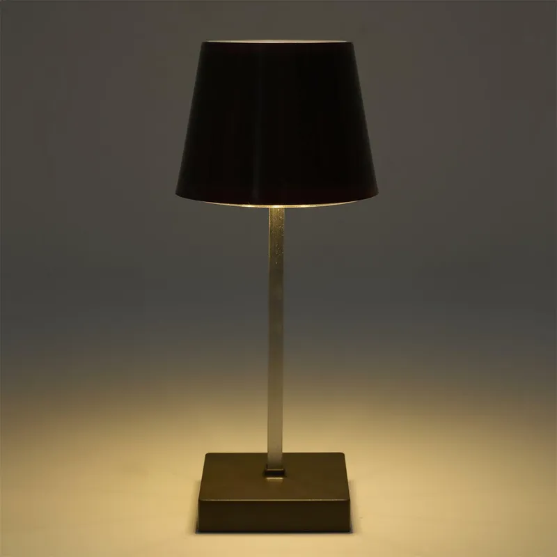 Lampka Stołowa MEBLIVA Blanca LED Na Dotyk, Minimalistyczna - Brązowa