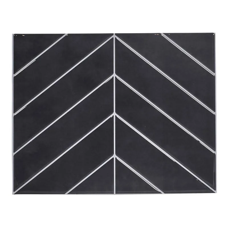 Płytki Samoprzylepne MEBLIVA Easy Stick Jodełka 29×23 cm - Czarny