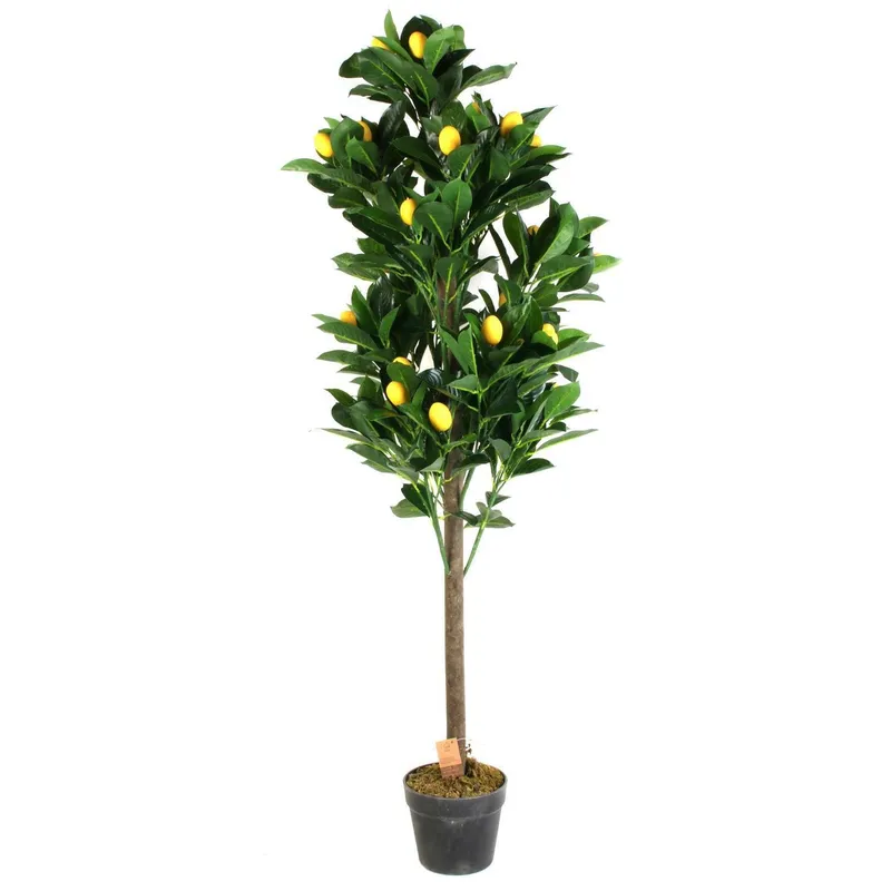 Sztuczne Drzewo Cytrynowe MEBLIVA 120 cm - Zielone