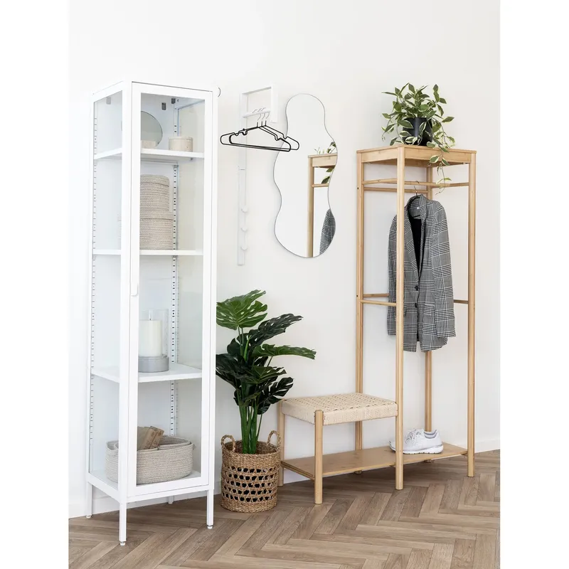 Wieszak Ścienny MEBLIVA Trento, Metal 82 cm - Biały