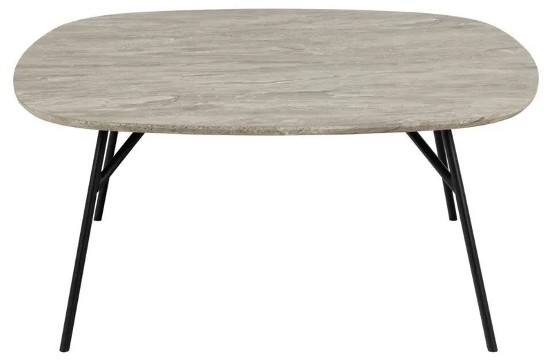 Stolik Kawowy MEBLIVA Caracas 90x90cm Szary Marmur
