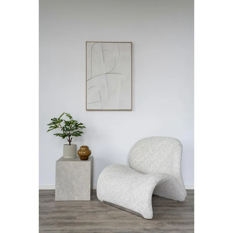 Obraz Dekoracyjny MEBLIVA Madeline 60x90cm, Nowoczesny - Biały