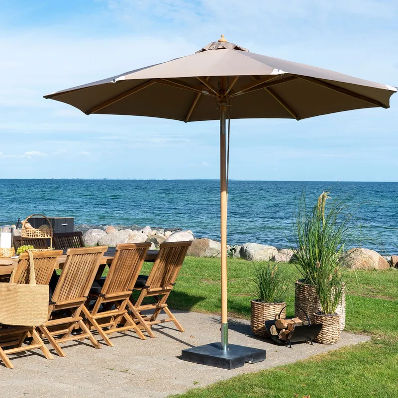 Parasol Ogrodowy GARDIVA Austin, Metal, 300 cm - Piaskowy