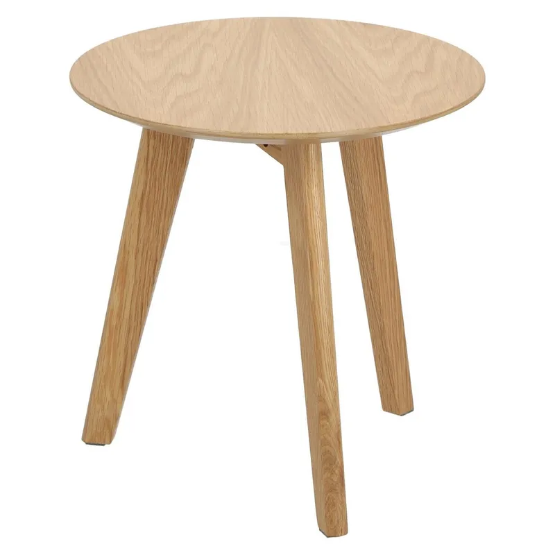 Stolik MEBLIVA Sano Drewniany 40 cm Industrialny - Naturalny
