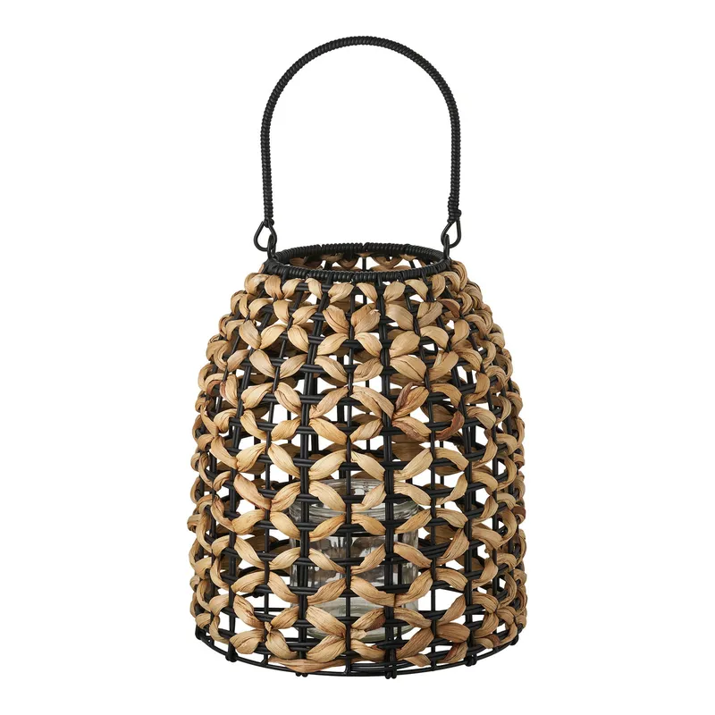 Lampion Ogrodowy MEBLIVA Pinto, Rattan, Boho - Naturalny