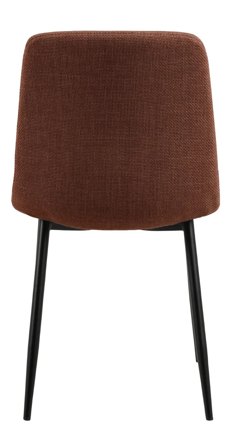 Krzesło MEBLIVA Becca Tapicerowane, Tkanina Boucle - Terracotta