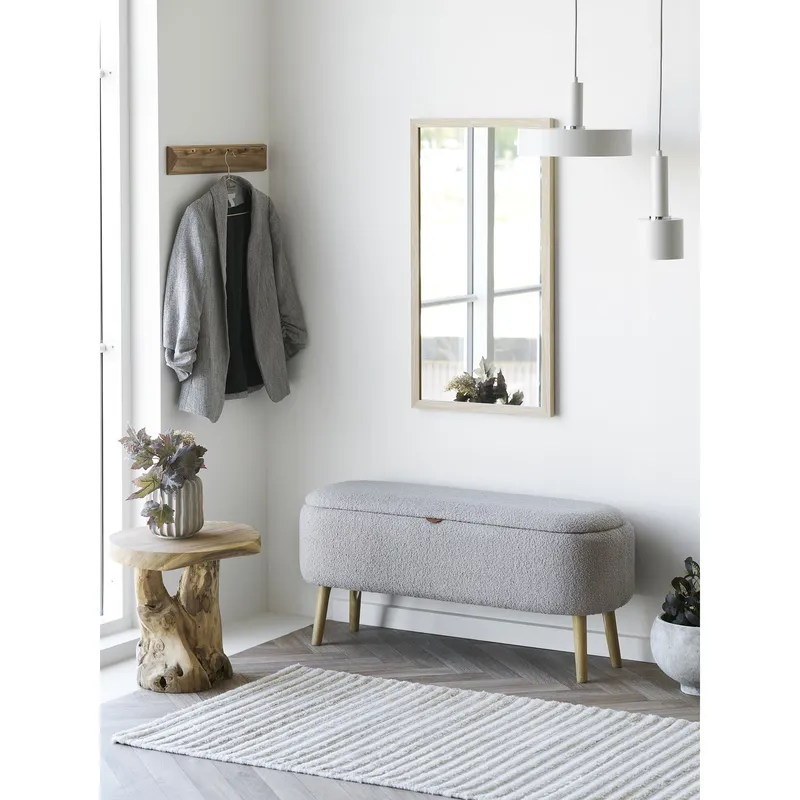 Stolik Kawowy MEBLIVA Palena Drewno Tekowe 40 cm - Naturalny