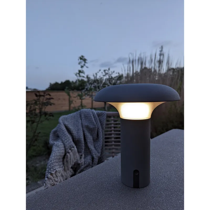 Lampa Ogrodowa MEBLIVA Ramsey, Oświetlenie LED, Nowoczesna - Szara