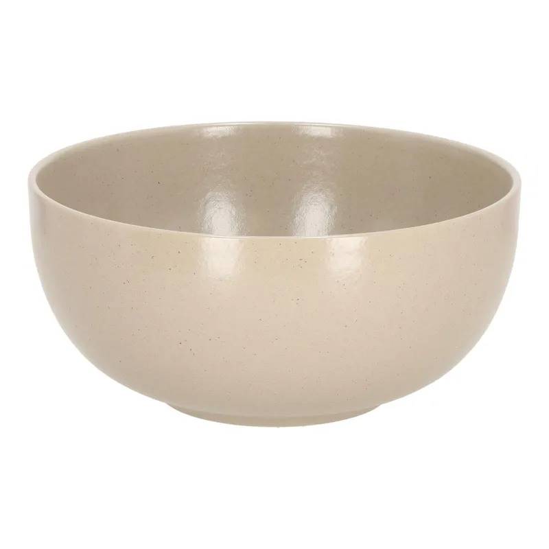 Miska Do Sałatek MEBLIVA Gomera Ceramiczna 25 cm - Beżowa