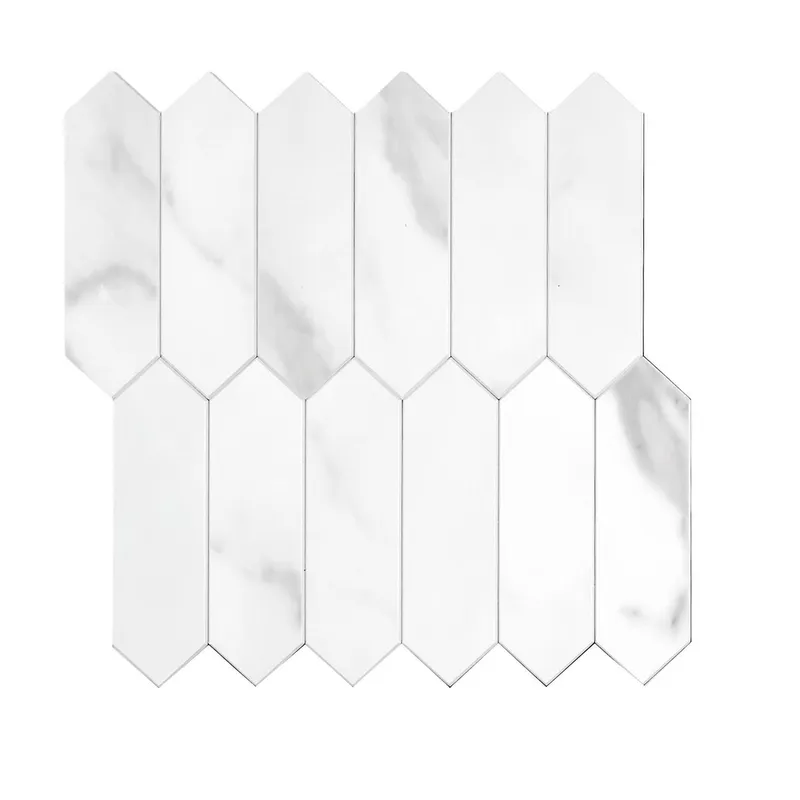 Panel Winylowy Samoprzylepny Easy Stick MEBLIVA Marmurowy Heksagon - Biały