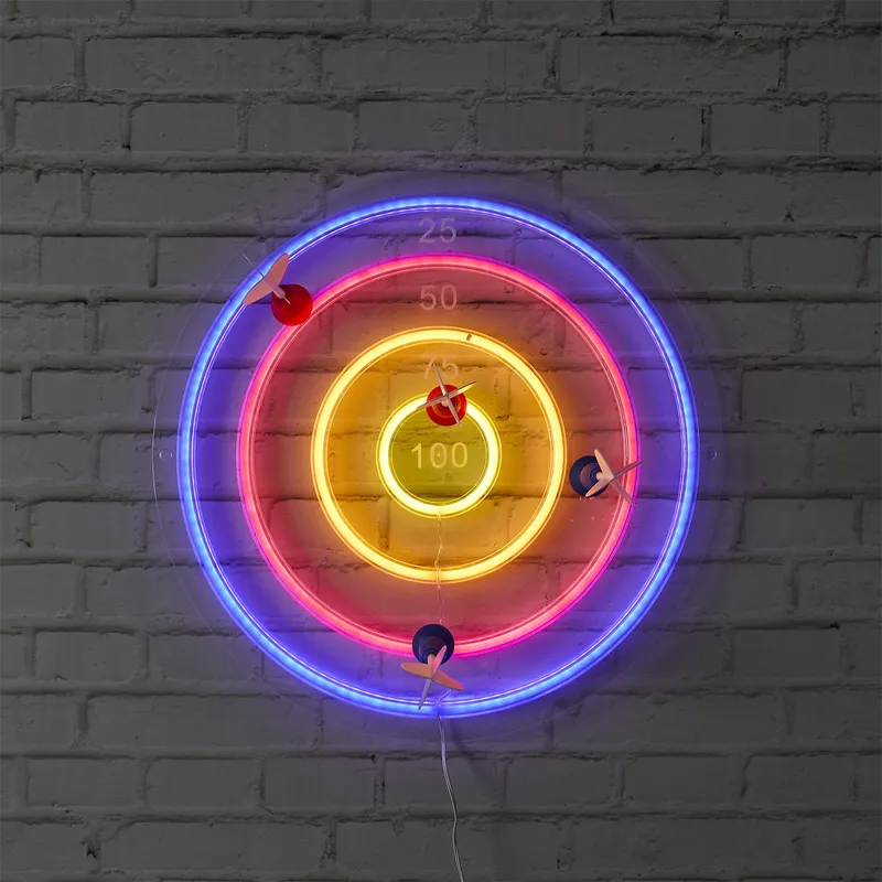 Lampa Ścienna MEBLIVA Tarcza LED 46x46 cm, Tworzywo Sztuczne - Kolorowa