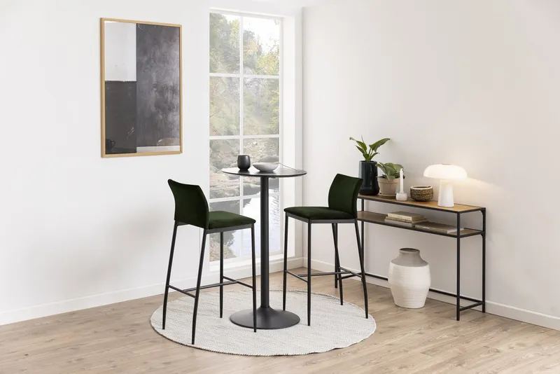Konsola MEBLIVA Seaford Slim, MDF, 120x79 cm - Czarny
