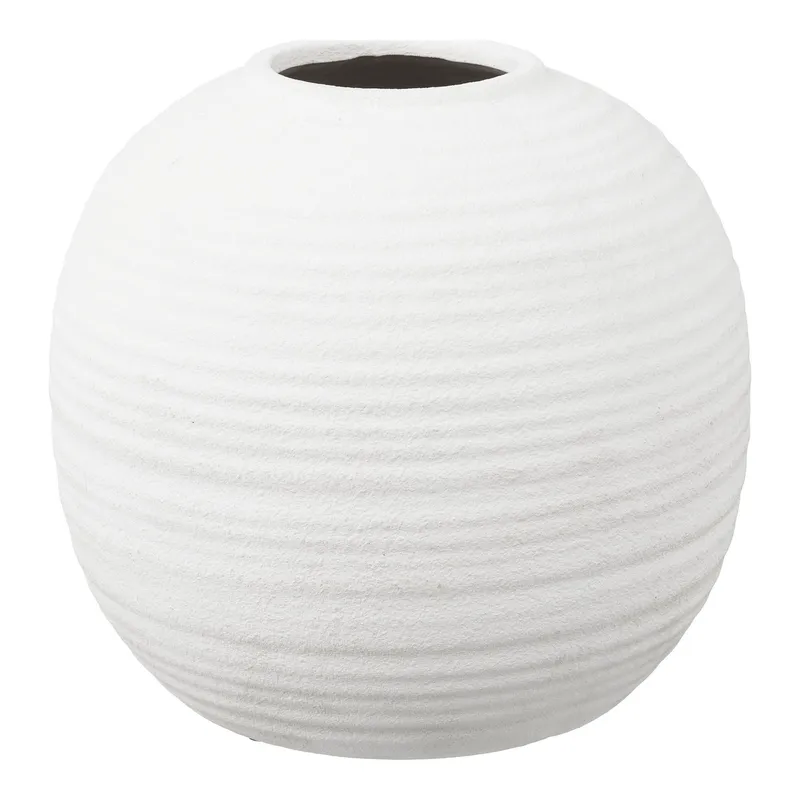 Wazon Glob MEBLIVA Ceramiczny, Nowoczesny Design - Biały