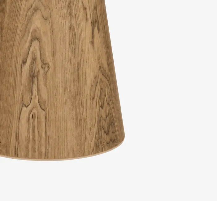 Stół Kawowy MEBLIVA Soleilo Okrągły 80cm MDF - Naturalny Dąb