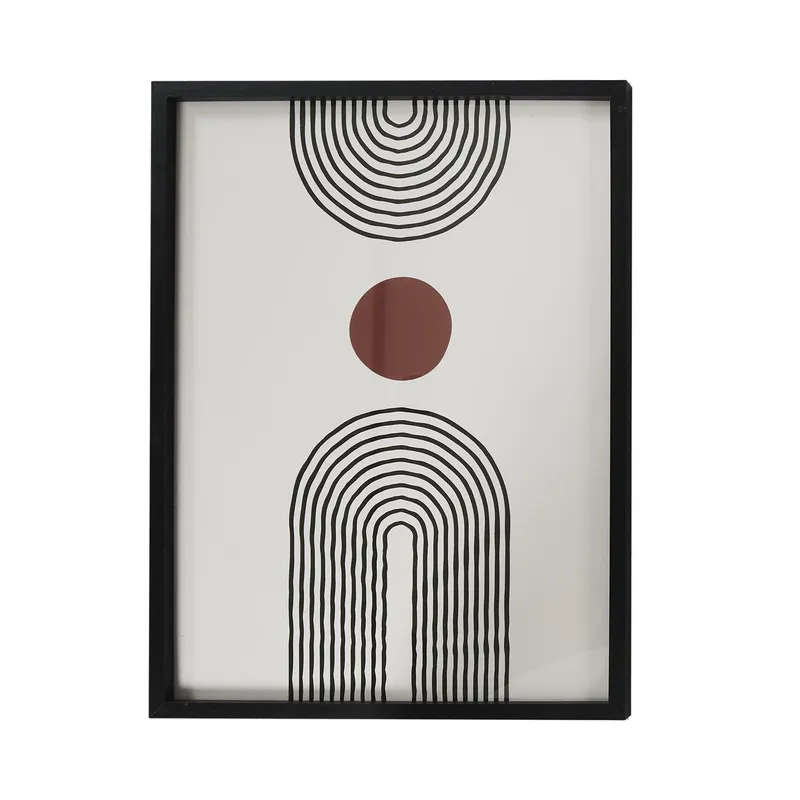 Obraz Dekoracyjny MEBLIVA Art-Deco 60x45cm, Styl Klasyczny - Czarny