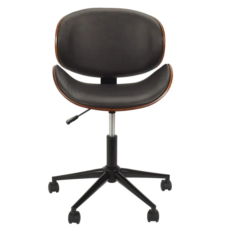 Fotel Biurowy MEBLIVA Reno, Ergonomiczny, Skóra - Brązowy