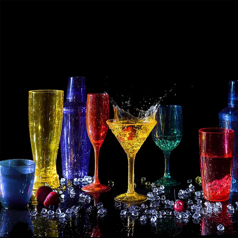 Kieliszek Do Szampana MEBLIVA Sky, Tworzywo Sztuczne - Czerwony