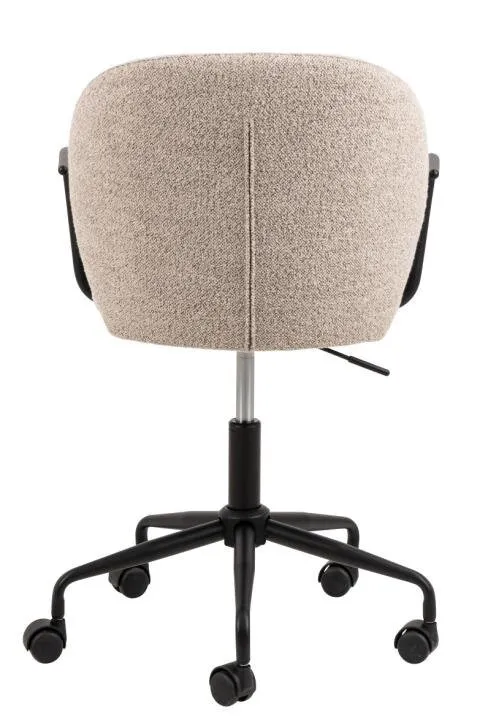 Fotel Biurowy MEBLIVA Patricia Monza 60, Bouclé Ergonomiczny - Beżowy