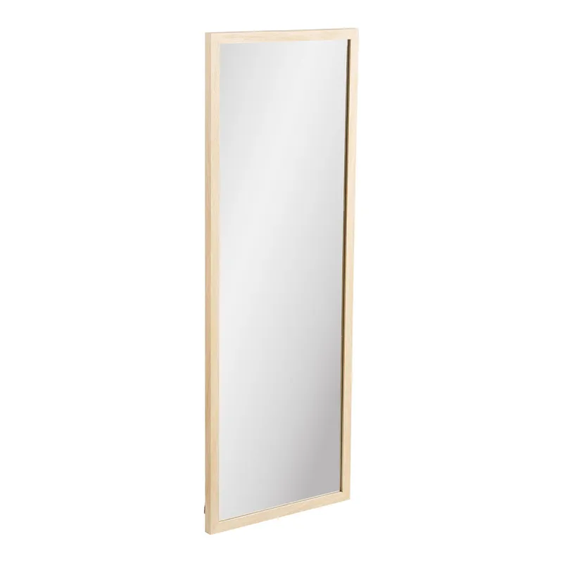 Lustro Ścienne MEBLIVA Scottsdale Naturalne, Drewniana Rama 45x110 cm