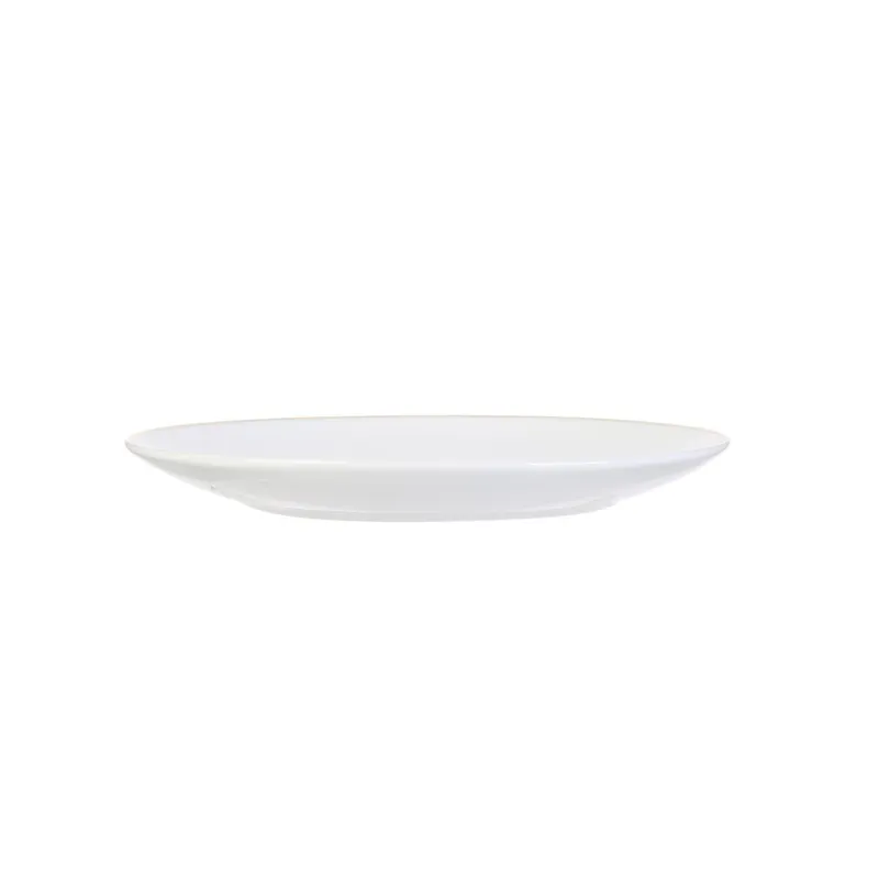 Talerz Obiadowy MEBLIVA Pearl Gold Ceramika 20cm - Biały