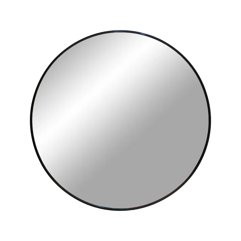 Lustro Ścienne MEBLIVA Madrid Okrągłe 60cm - Czarne
