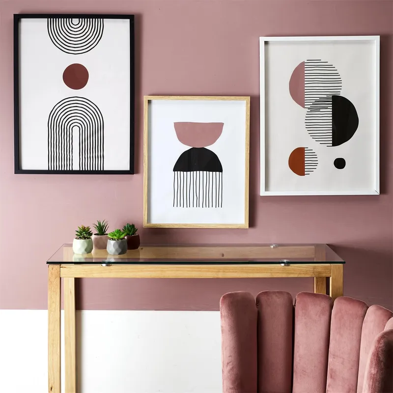 Obraz Dekoracyjny MEBLIVA Art-Deco 60x45cm, Styl Klasyczny - Czarny