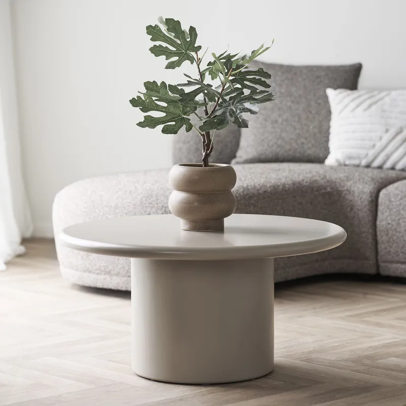 Doniczka Ceramiczna MEBLIVA Okrągła 19 cm - Brązowa