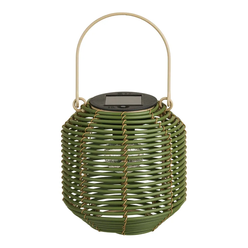 Lampion Ogrodowy MEBLIVA Crewe, Solarny LED 15x15 cm - Zielony
