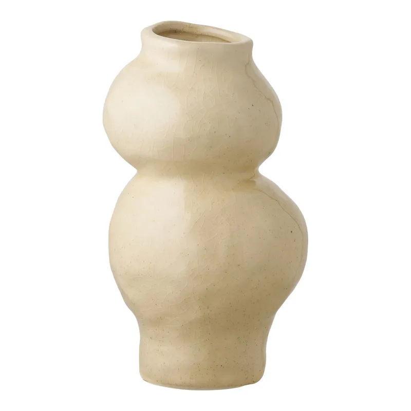 Wazon MEBLIVA Almond Ceramiczny 19,5 cm - Beżowy