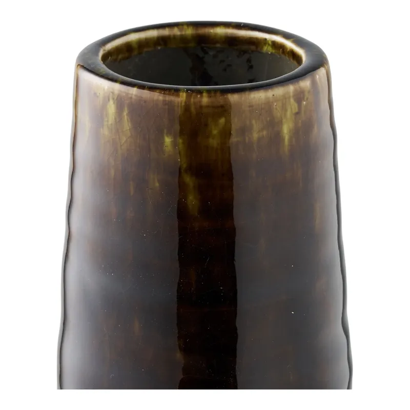 Wazon MEBLIVA Cali Ceramiczny Nowoczesny 48 cm - Brązowy