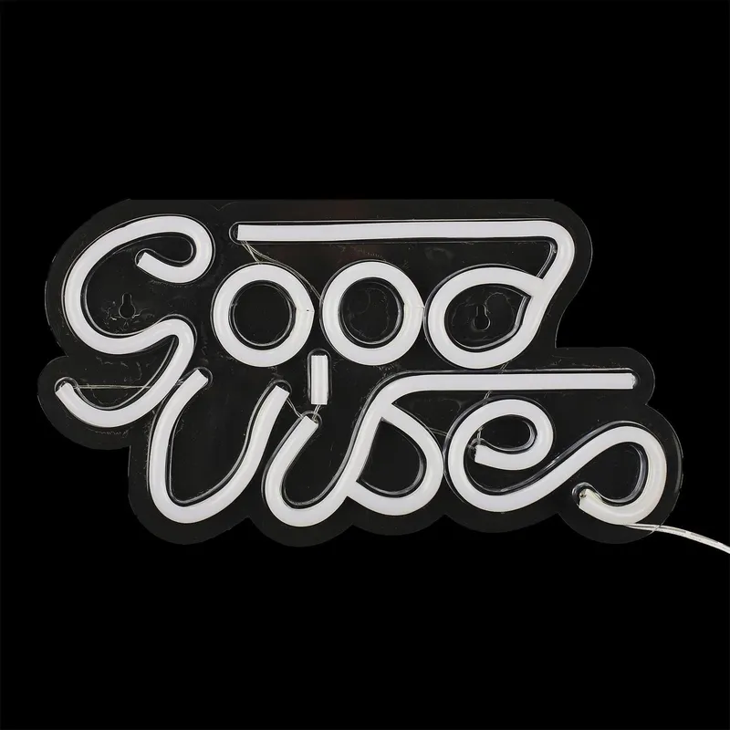Lampa Dekoracyjna MEBLIVA Good Vibes Neon LED - Różowa