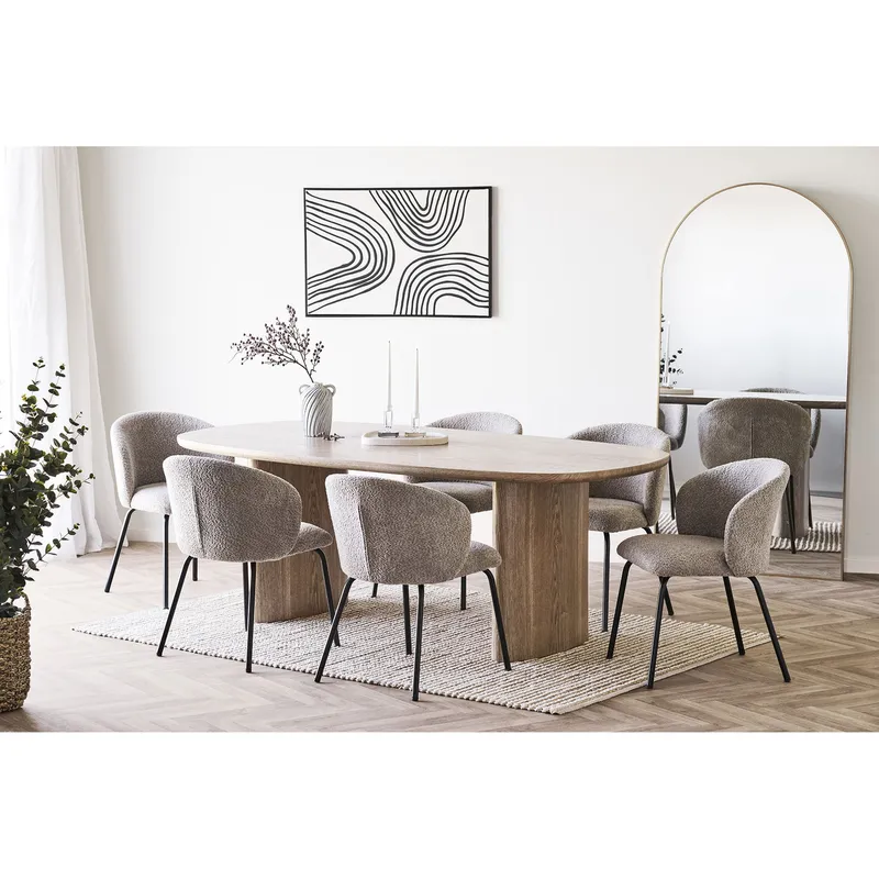 Wazon MEBLIVA Foma Ceramiczny, Wysoko 22 cm - Niebieski