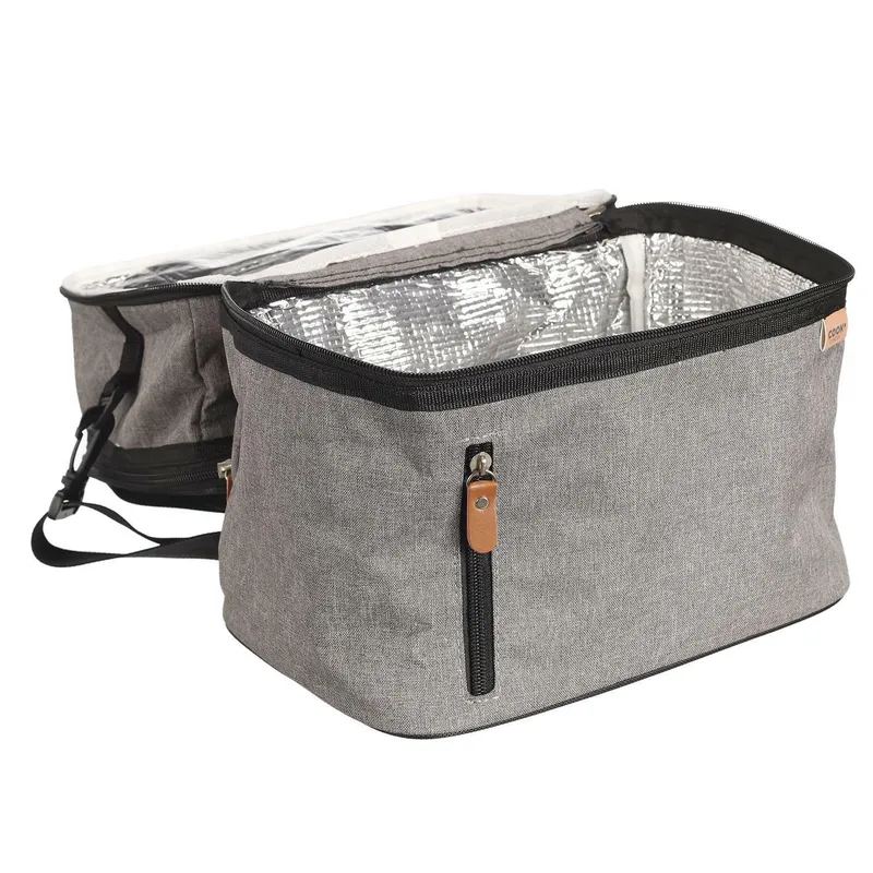 Torba Termiczna Na Lunch MEBLIVA Zippi XL - Szara