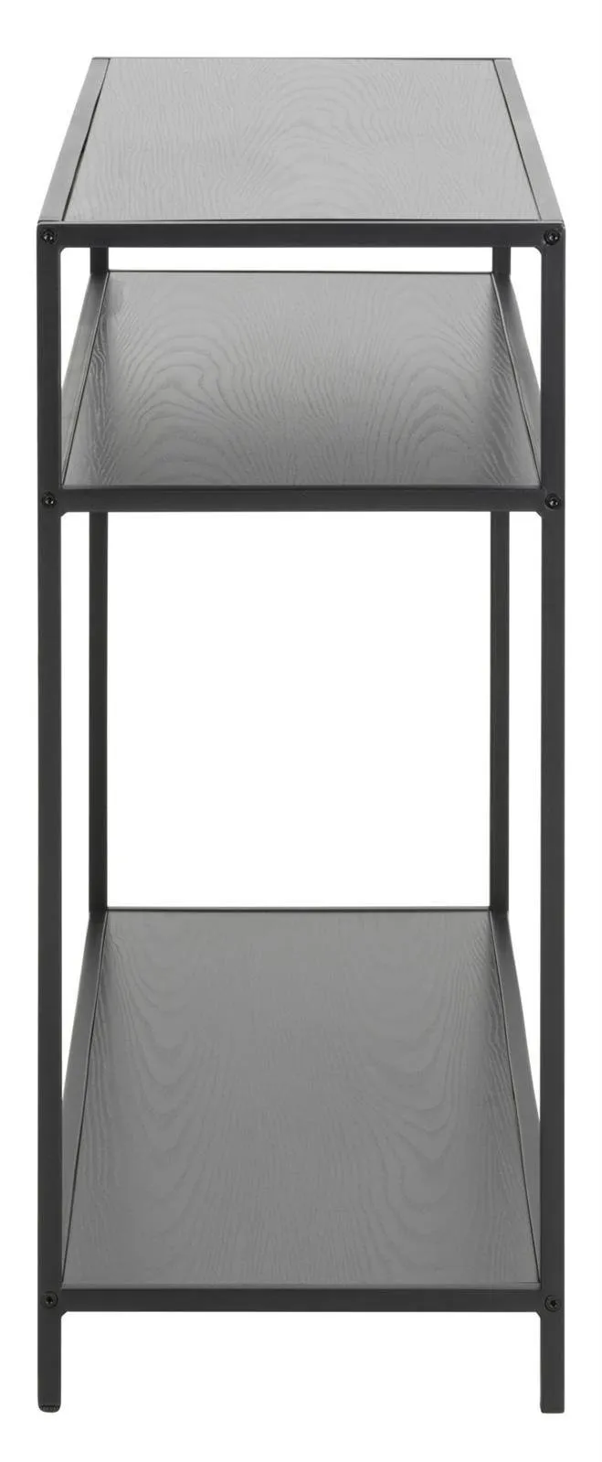 Konsola MEBLIVA Seaford, MDF Nowoczesna, 100x79x35 cm - Czarna