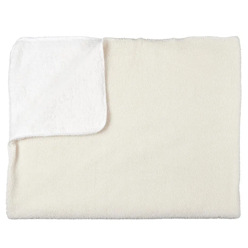 Pled Sherpa MEBLIVA 120x150cm Miękki Polarowy - Ecru