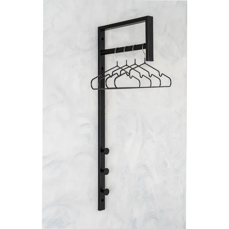 Wieszak Ścienny MEBLIVA Trento, Metalowy 82 cm - Czarny