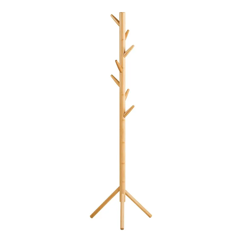 Wieszak Stojący MEBLIVA Wanaka Bambusowy 163 cm - Naturalny