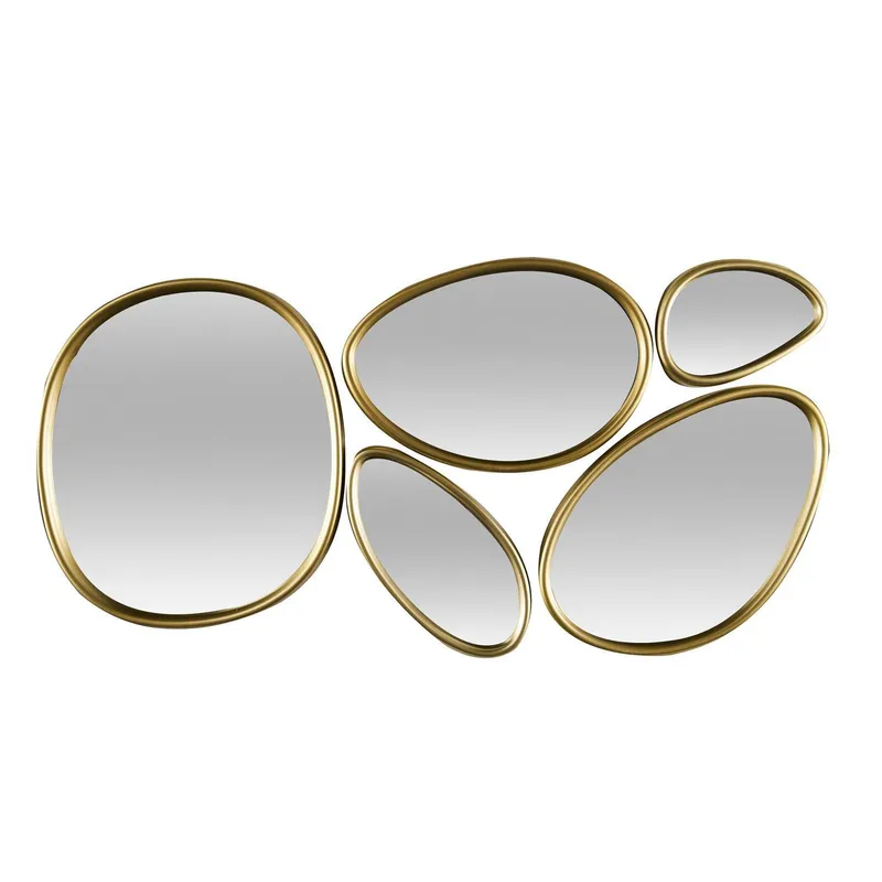 Zestaw 5 Luster MEBLIVA Organic Shape Owalne - Złoty